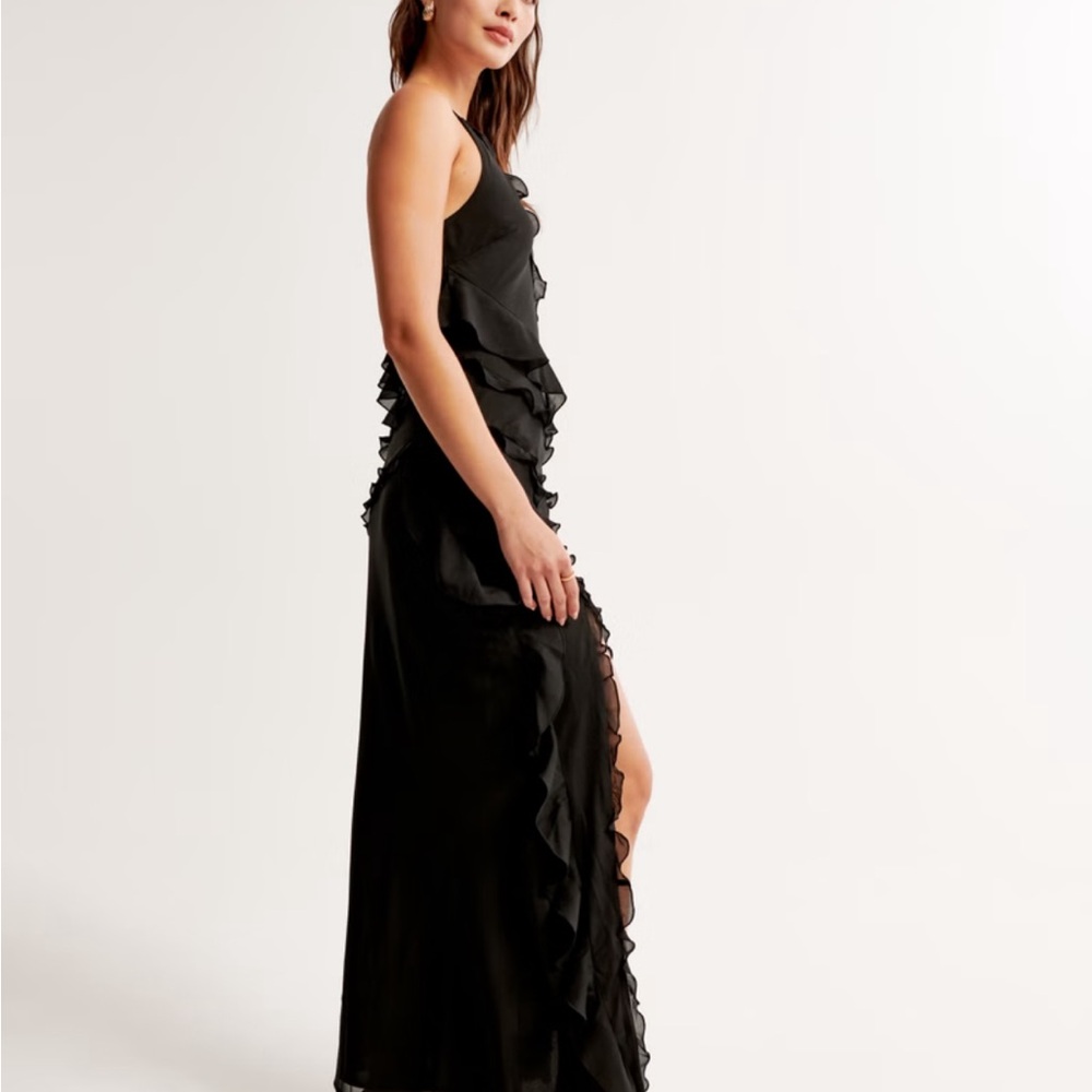 Draped Ruffle Maxi Dress - Picture 4 of 6